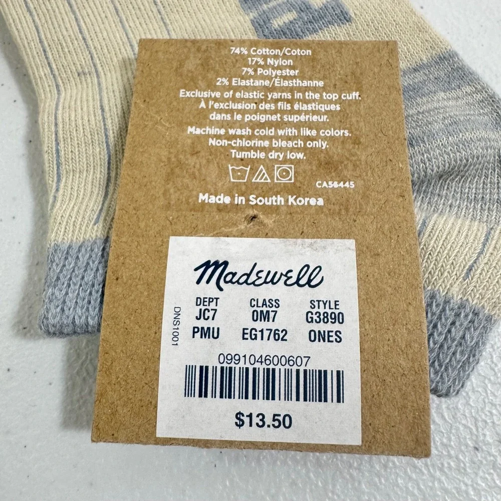 Madewell Womens Ankle Socks 4 Pair Pack Phys‎ Ed Sparkle Plaid Critter OLDSTOCK